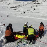 Les secours valaisans s'apprêtent à passer les fêtes en action. (Ici en intervention sur les pistes d'Anzère le 17 décembre 2024)